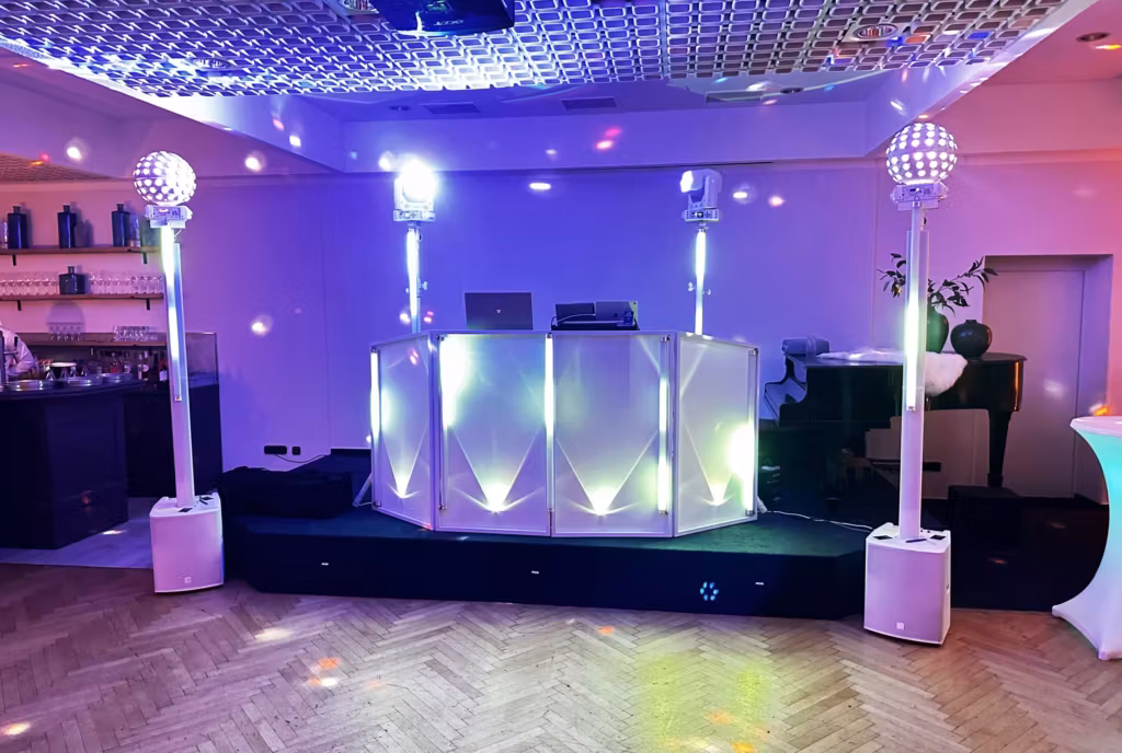 Aufbau der Anlage von DJ Volker Kohl