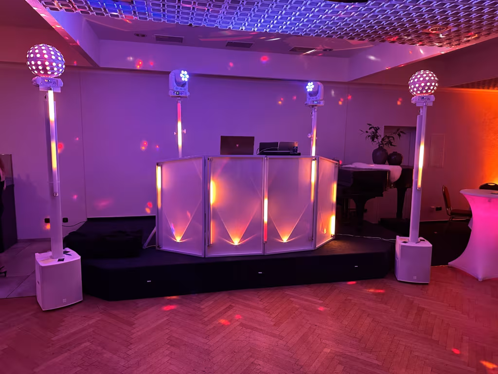 Aufbau der Anlage von DJ Volker Kohl